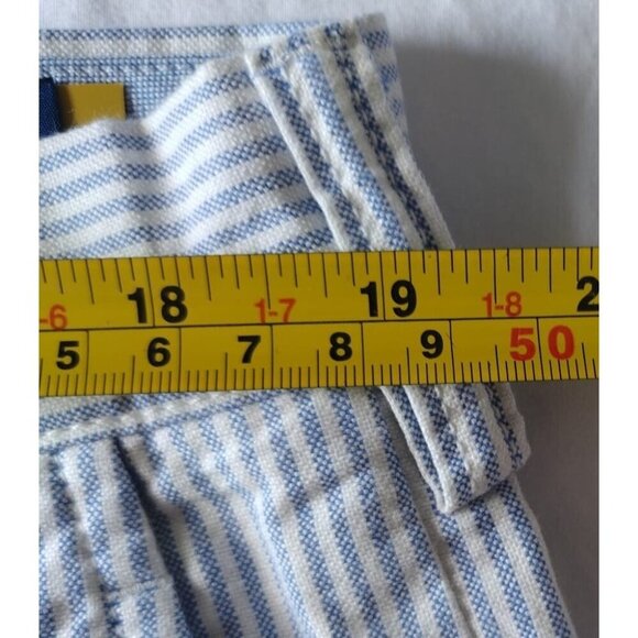 POLO RALPH LAUREN, Cotton shorts, with white and blue stripes, for men, size 36. - Picture 12 of 12